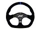 PRP Comp-R Suede Steering Wheel; Blue (Universal; Some Adaptation May Be Required)